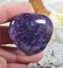 Amethist Platte Steen 4 cm no.2 Edelsteen