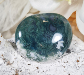 Mosagaat Platte Steen 4,5 cm no.2 Edelsteen