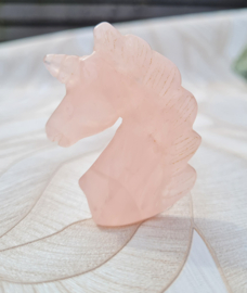 Eenhoorn Rozenkwarts Edelsteen