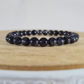 Edelsteen Armband Ioliet - Watersaffier kogelarmband - 6mm