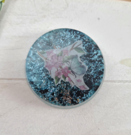 Orgonite - schijf - vlinder - 5cm