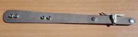 Armband - Leder - Overlaparmband - Buffel - Grijs - 30 cm