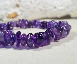 Edelsteen Armband Amethist Ronde Splitstenen