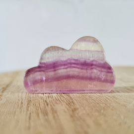 Regenboog Fluoriet Edelsteen Wolk no.6 - 4 cm