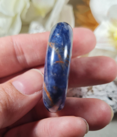 Sodaliet Platte Steen 4 cm no.7 Edelsteen Blauw