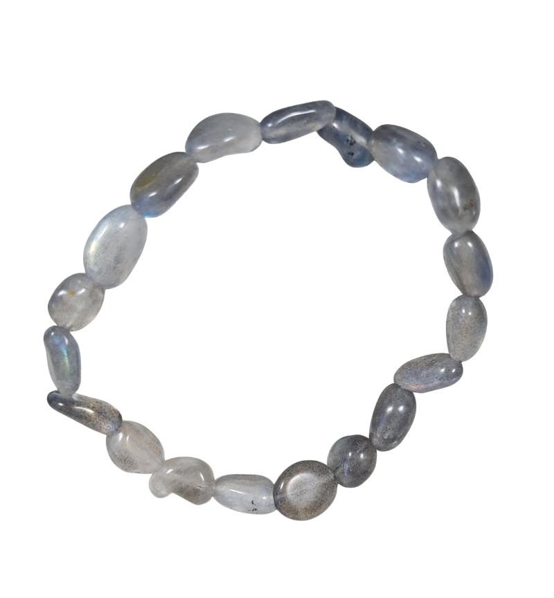 Edelsteen Armband Labradoriet Trommelsteen 6-8 mm