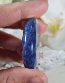 Sodaliet Platte Steen 4 cm no.2 Edelsteen Blauw