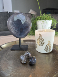 Agaat Edelsteen Geode op standaard Eindstuk