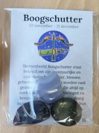 Boogschutter Sterrenbeeld Trommelstenen Cadeau set