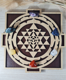 Grid  Shree Yantra - 25 cm - hout