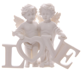Beeld Engelen - Cherubijnen - LOVE letters - 11,5 cm