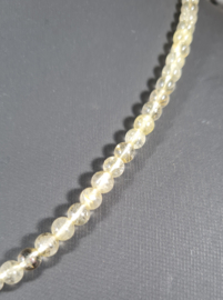 Edelsteen Ketting Rutielkwarts ronde kralen 4 mm - 45 cm