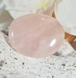 Rozenkwarts Platte Steen no.2 - 4,5 cm Edelsteen