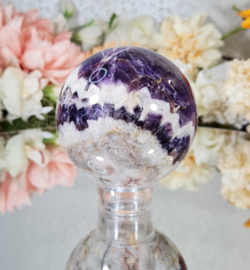 Chevron Amethist Edelsteen Bol no.5 - 7 cm