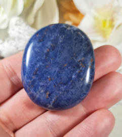 Sodaliet Platte Steen 4 cm no.2 Edelsteen Blauw