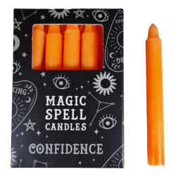 Spreukkaarsen Confidence oranje - Spirit of Equinox