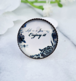 Ring Life is a Journey Cabochon