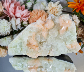 Apofylliet met Stilbiet Edelsteen Cluster 18 cm