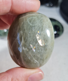 Groene Maansteen Edelsteen Palmsteen - no.07 - 4,5 cm