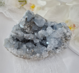 Celestien Cluster Geode - 10cm - Blauw