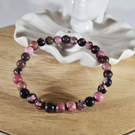 Edelsteen Armband Rhodoniet Kogelarmband 6 mm