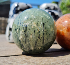 Prehnite Gemstone Sphere - Green - 5,4 cm