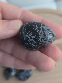 Sneeuwvlok Obsidiaan - Trommelsteen - Edelsteen