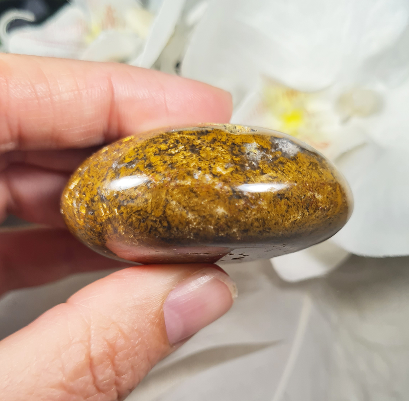 Oceaan Jaspis Groen Handsteen no.10 Edelsteen