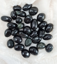 Regenboog Obsidiaan - Trommelsteen - Rond