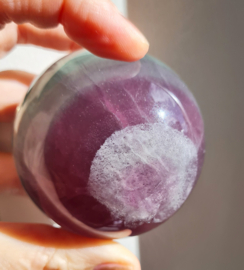 Fluoriet Regenboog Edelsteen Bol no.12