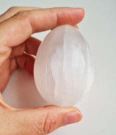 Seleniet Edelsteen Ei 6,5 cm