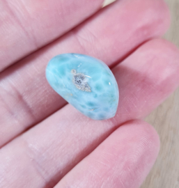 Larimar Trommelsteen - no.4 - 2 cm