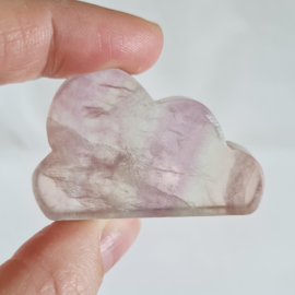 Regenboog Fluoriet Edelsteen Wolk no.2 - 4,5 cm