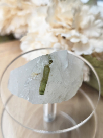 Groene Toermalijn - Verdeliet in kwarts - Diverse Soorten