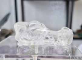 Draak Bergkristal Drakenschedel Edelsteen  - 4 cm