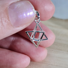 Hanger Merkaba Zilver