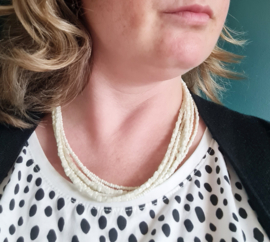 Ketting Lagenketting Parelmoer kralen