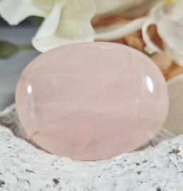 Rozenkwarts Platte Steen no.1 - 4,5 cm Edelsteen