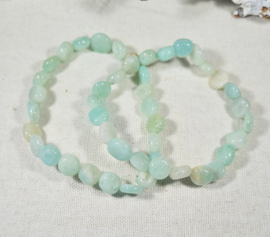Edelsteen Armband Amazoniet Trommelsteen 6-8 mm