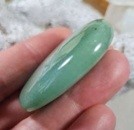 Aventurijn Groen Platte Steen no.1 - 4,5 cm Edelsteen