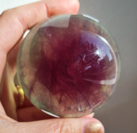 Fluoriet Regenboog Edelsteen Bol no.11