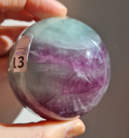 Fluoriet Regenboog Edelsteen Bol no.12