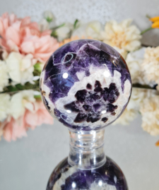 Chevron Amethist Edelsteen Bol no.1 - 7 cm