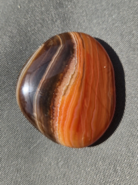 Carneool Platte Steen Edelsteen