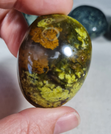 Groene Opaal Palmsteen Edelsteen no.10 - 4,5 cm