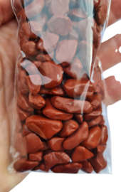 Rode Jaspis Trommelstenen mix - 150 gram