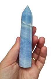 Blauwe Calciet Punt no.3 - 11,5 cm