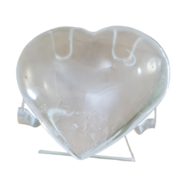 Bergkristal Edelsteen Hart - No.03 - Madagaskar - 5 cm