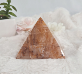 Golden Healer - Limonite quartz - Crystal Pyramid - 7cm