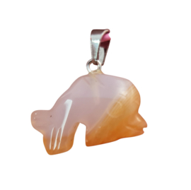 Dolfijn - Edelsteen Hanger - in diverse soorten